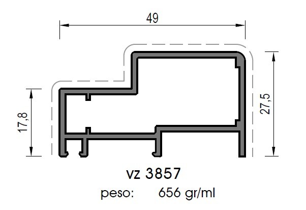 Nuovo profilo telaio per persiane VZ3857